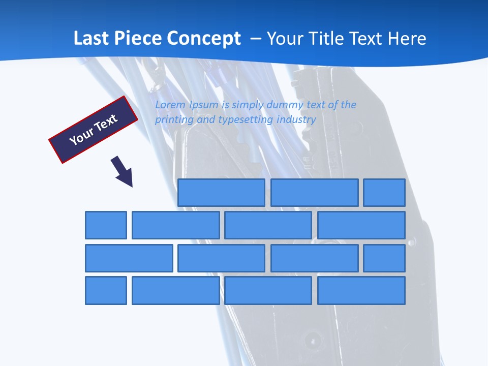 A Pair Of Pliers With Blue Handles On A White Background PowerPoint Template