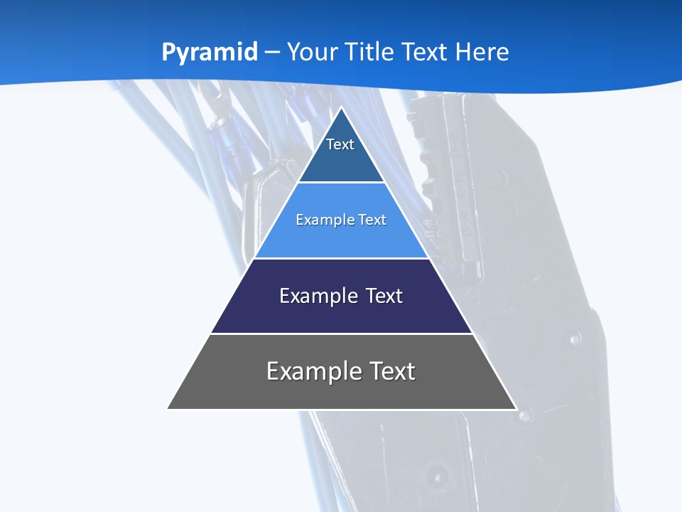 A Pair Of Pliers With Blue Handles On A White Background PowerPoint Template