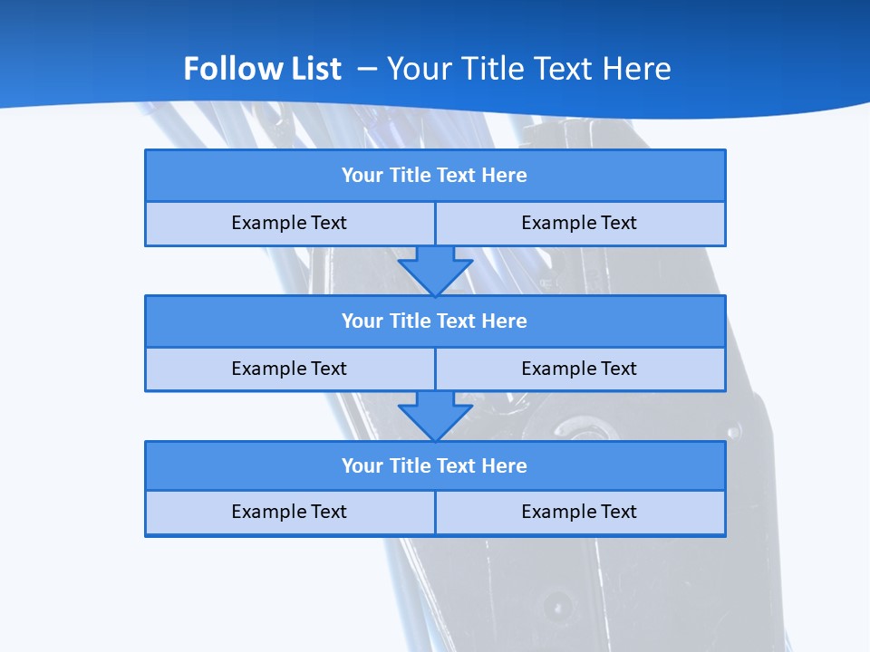 A Pair Of Pliers With Blue Handles On A White Background PowerPoint Template