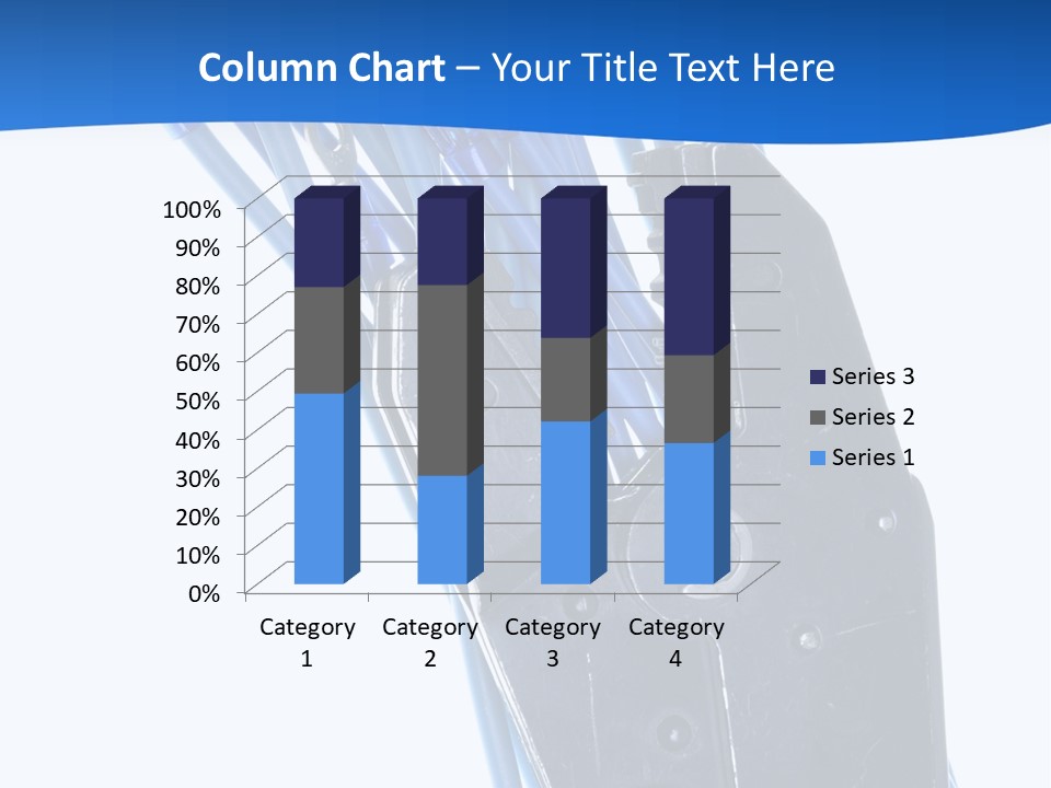 A Pair Of Pliers With Blue Handles On A White Background PowerPoint Template