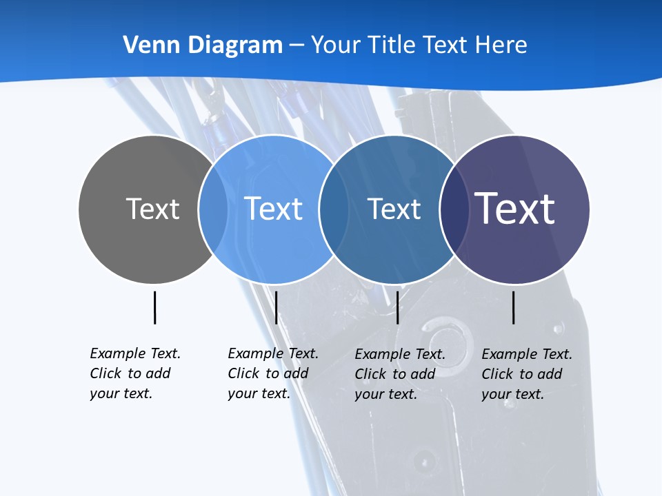 A Pair Of Pliers With Blue Handles On A White Background PowerPoint Template