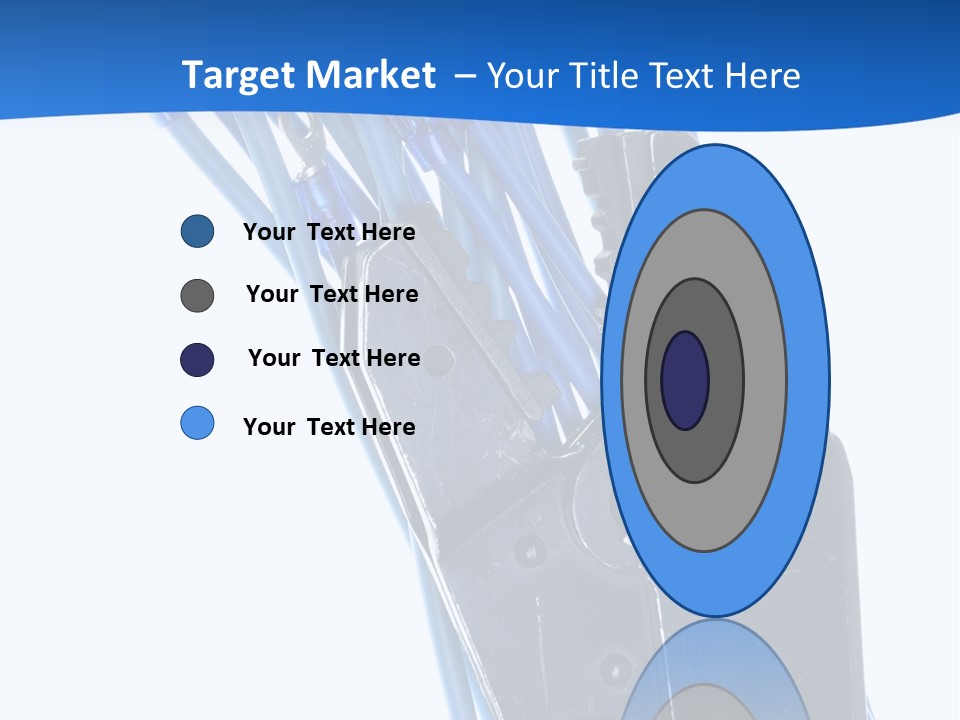 A Pair Of Pliers With Blue Handles On A White Background PowerPoint Template