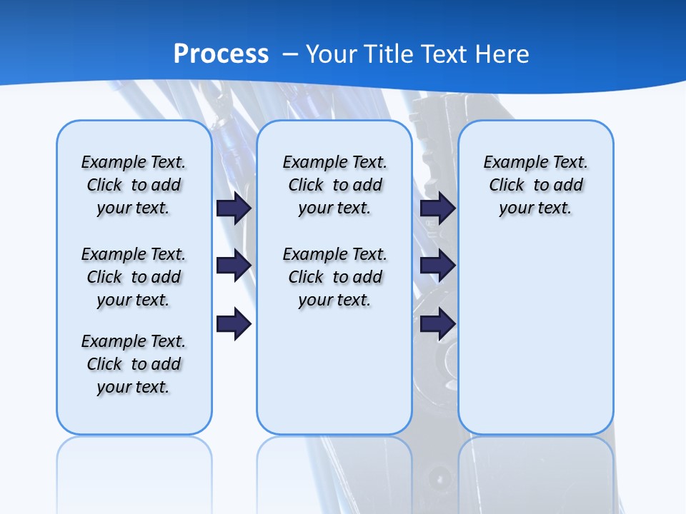 A Pair Of Pliers With Blue Handles On A White Background PowerPoint Template