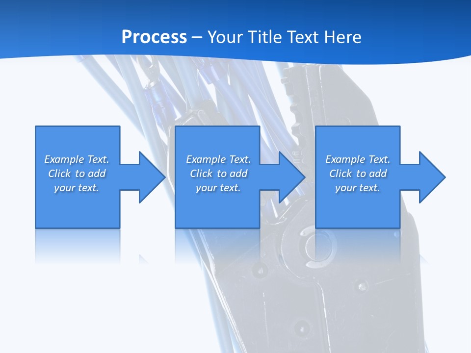 A Pair Of Pliers With Blue Handles On A White Background PowerPoint Template