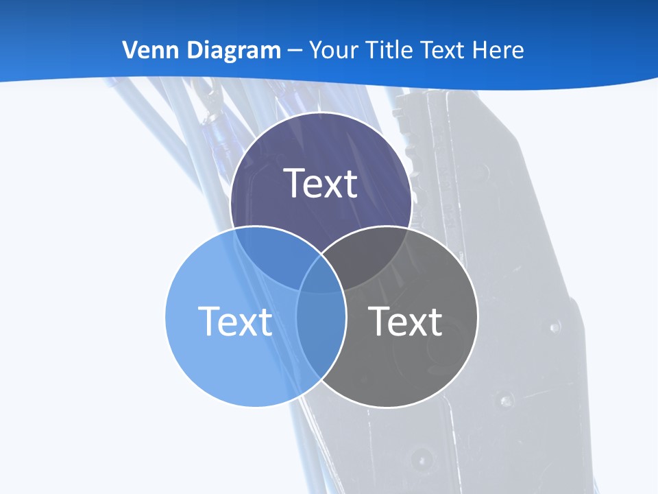 A Pair Of Pliers With Blue Handles On A White Background PowerPoint Template