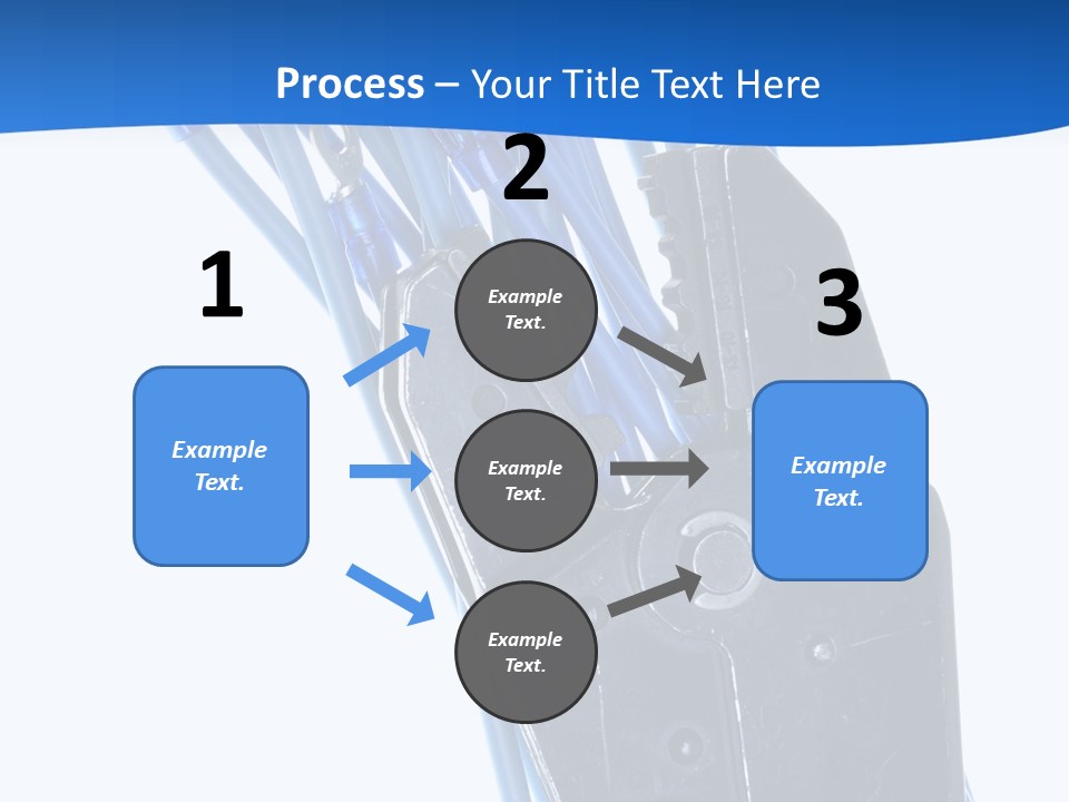 A Pair Of Pliers With Blue Handles On A White Background PowerPoint Template