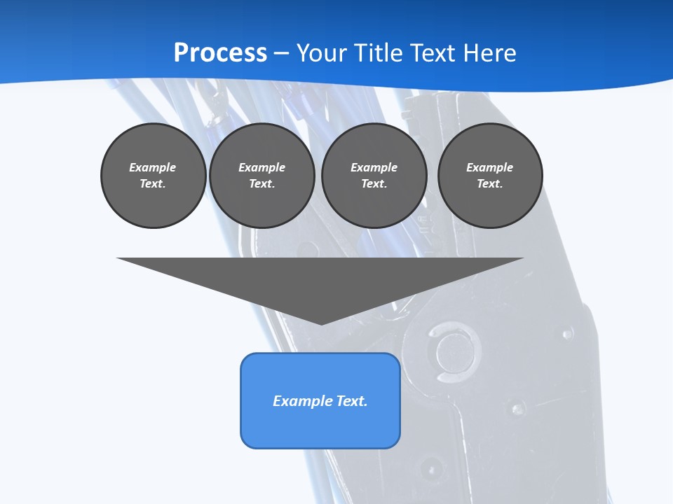 A Pair Of Pliers With Blue Handles On A White Background PowerPoint Template