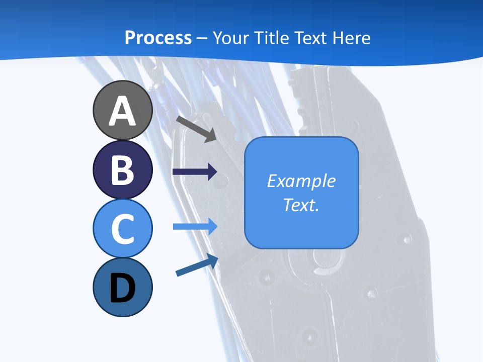 A Pair Of Pliers With Blue Handles On A White Background PowerPoint Template