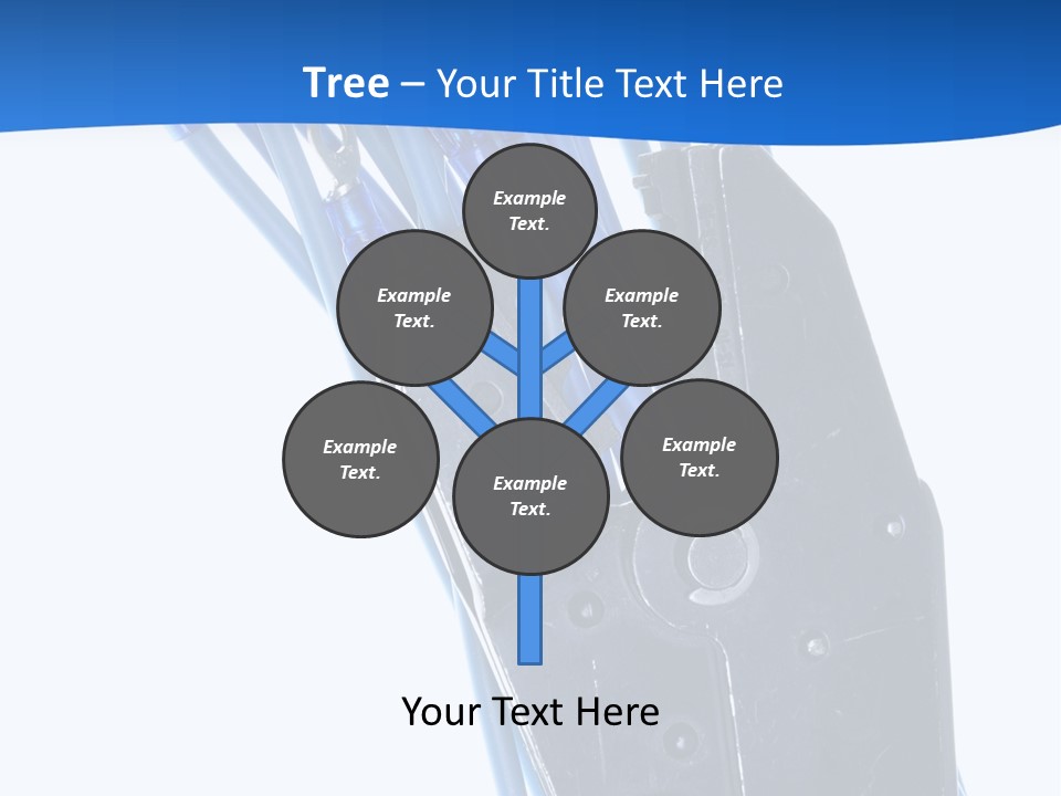 A Pair Of Pliers With Blue Handles On A White Background PowerPoint Template