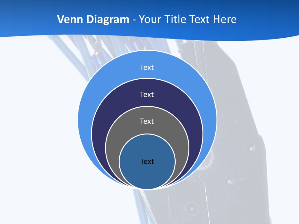 A Pair Of Pliers With Blue Handles On A White Background PowerPoint Template