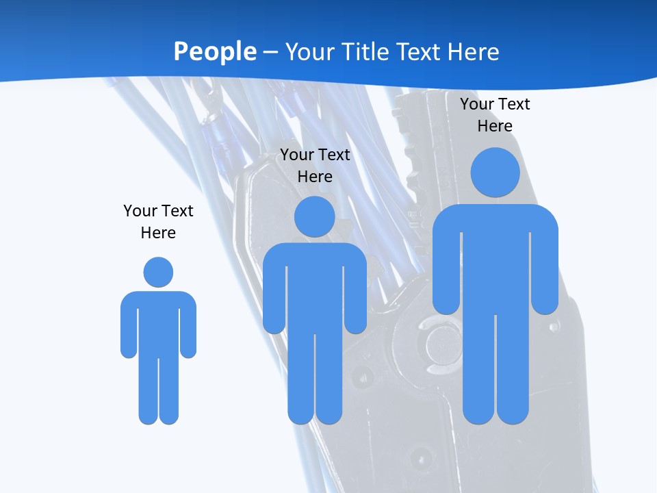 A Pair Of Pliers With Blue Handles On A White Background PowerPoint Template