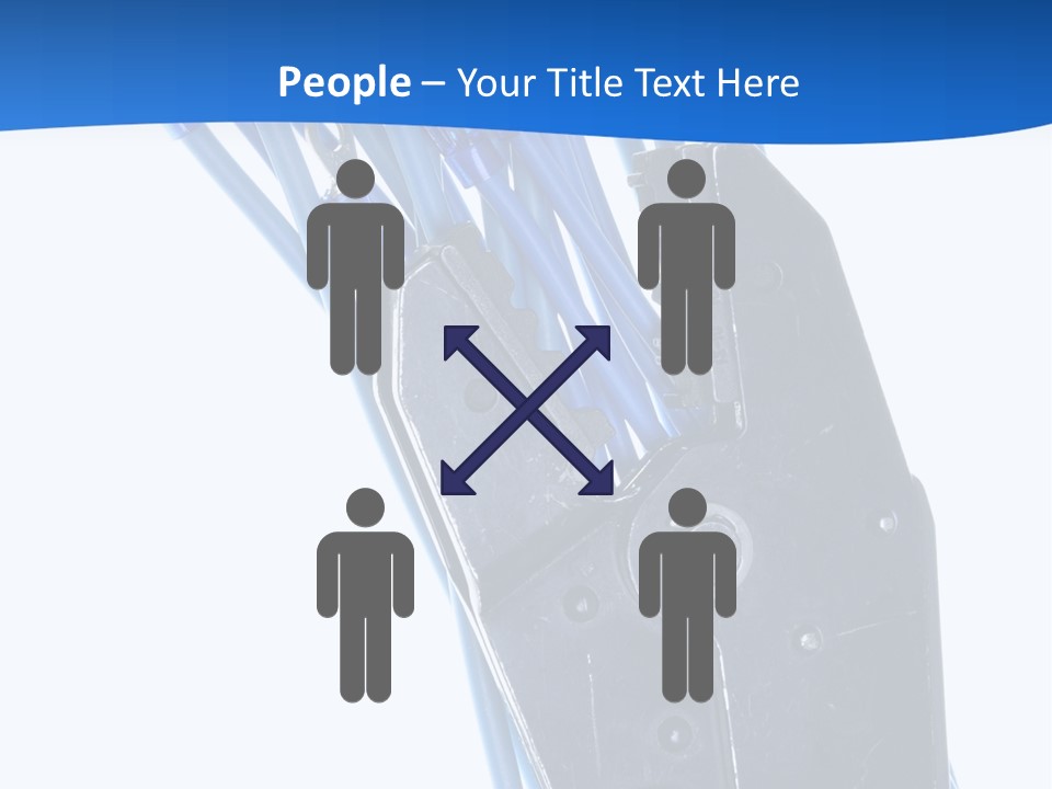 A Pair Of Pliers With Blue Handles On A White Background PowerPoint Template