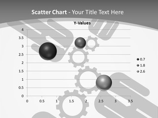 A Black And White Powerpoint Presentation With Gears PowerPoint Template