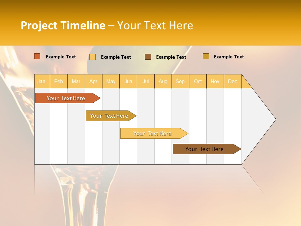A Glass Of Wine With A Green Apple In It PowerPoint Template