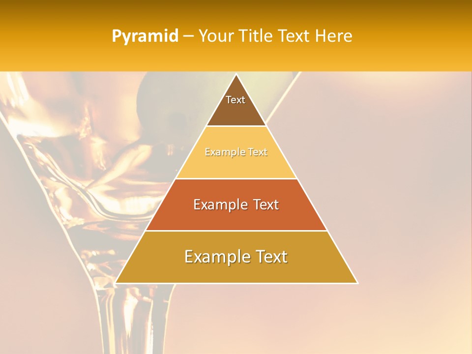 A Glass Of Wine With A Green Apple In It PowerPoint Template