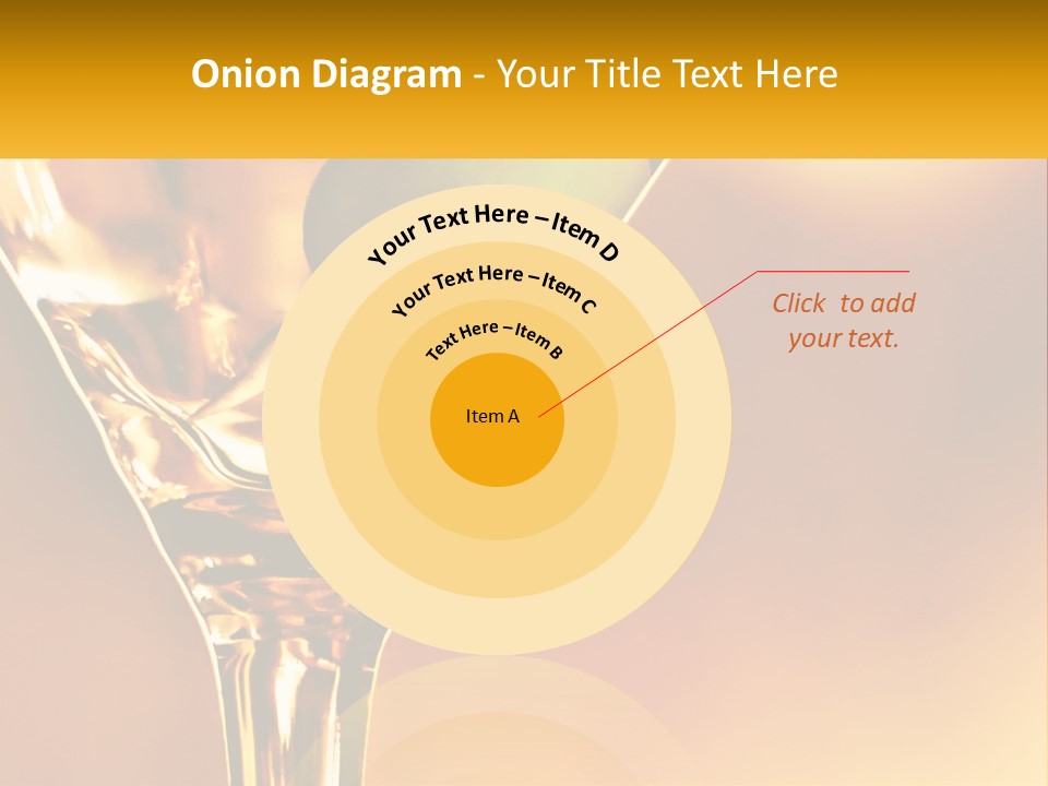 A Glass Of Wine With A Green Apple In It PowerPoint Template