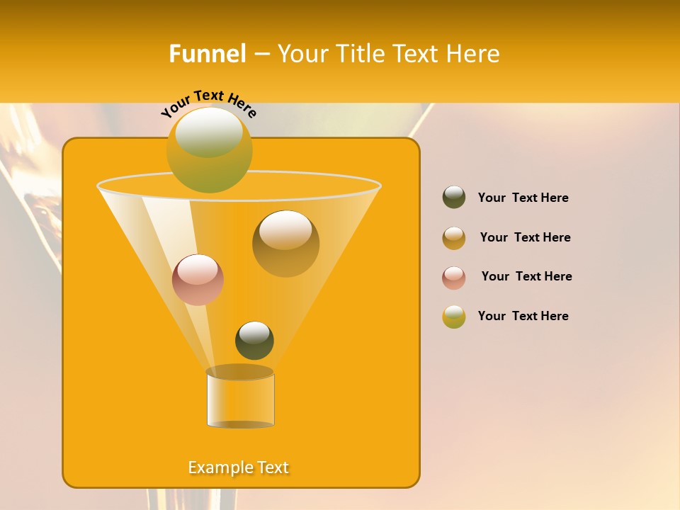 A Glass Of Wine With A Green Apple In It PowerPoint Template