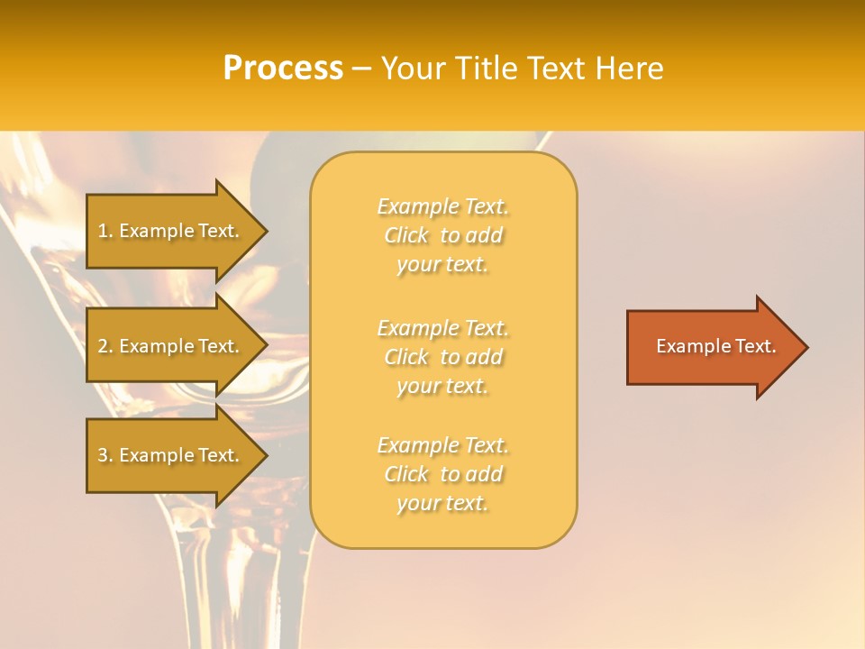A Glass Of Wine With A Green Apple In It PowerPoint Template