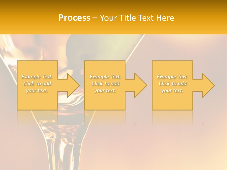A Glass Of Wine With A Green Apple In It PowerPoint Template