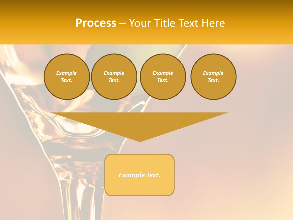 A Glass Of Wine With A Green Apple In It PowerPoint Template