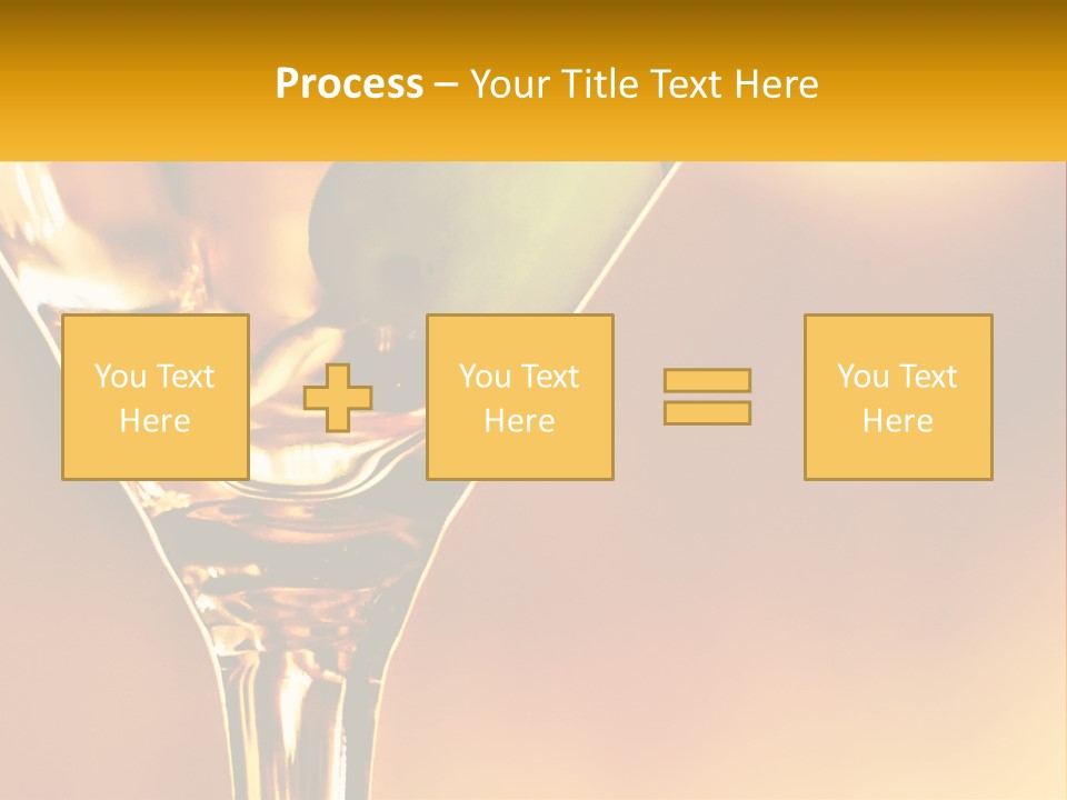 A Glass Of Wine With A Green Apple In It PowerPoint Template