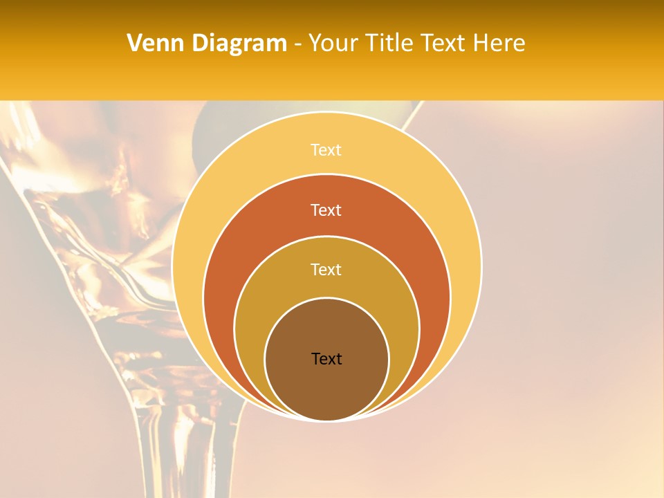 A Glass Of Wine With A Green Apple In It PowerPoint Template
