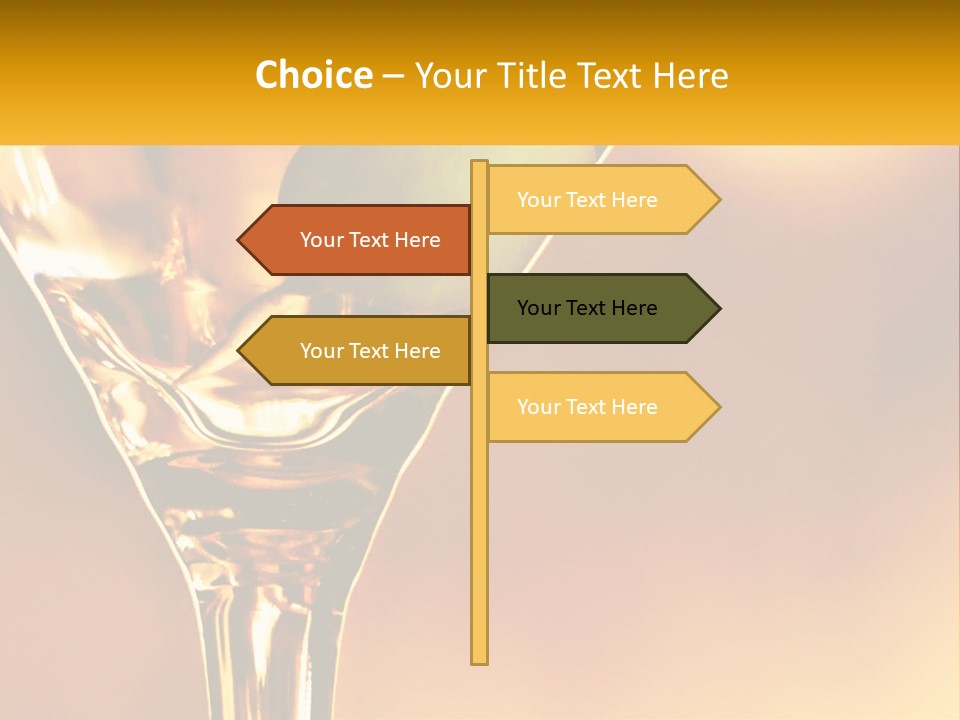 A Glass Of Wine With A Green Apple In It PowerPoint Template