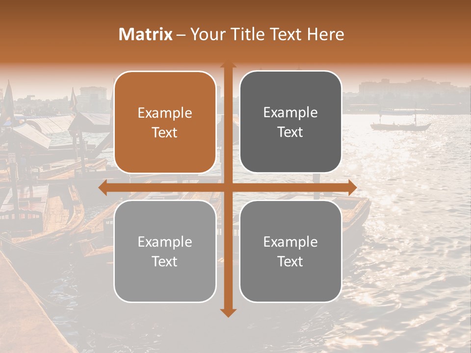 A Number Of Boats In A Body Of Water PowerPoint Template