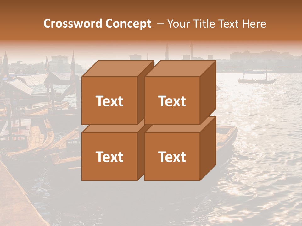 A Number Of Boats In A Body Of Water PowerPoint Template