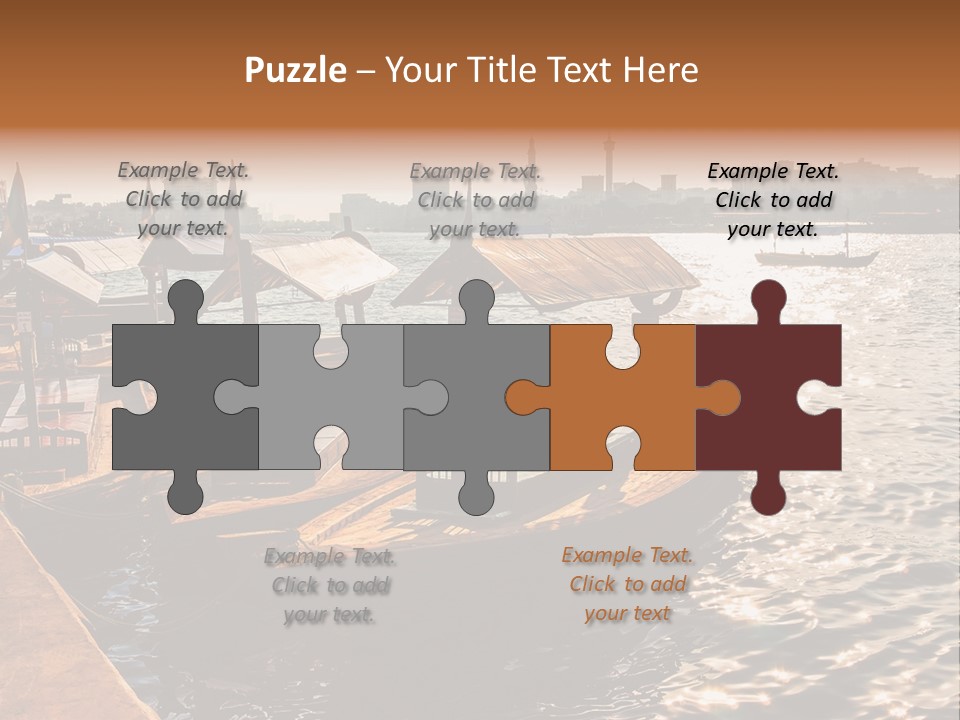 A Number Of Boats In A Body Of Water PowerPoint Template