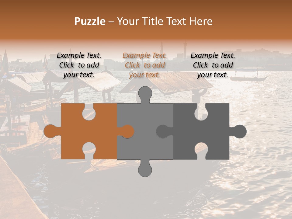 A Number Of Boats In A Body Of Water PowerPoint Template