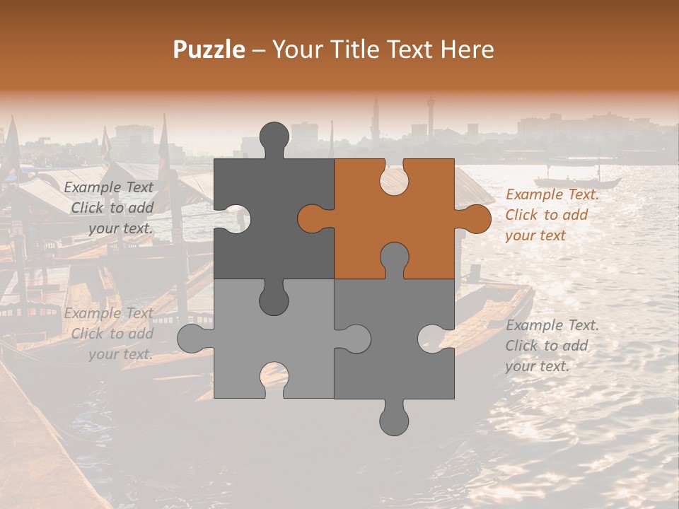 A Number Of Boats In A Body Of Water PowerPoint Template