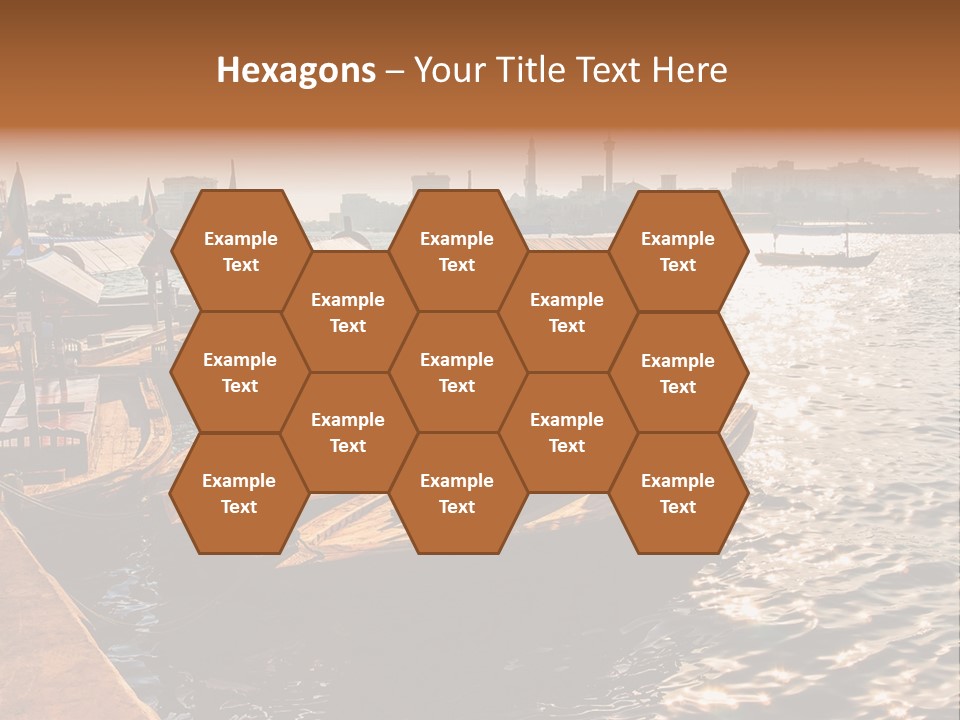 A Number Of Boats In A Body Of Water PowerPoint Template