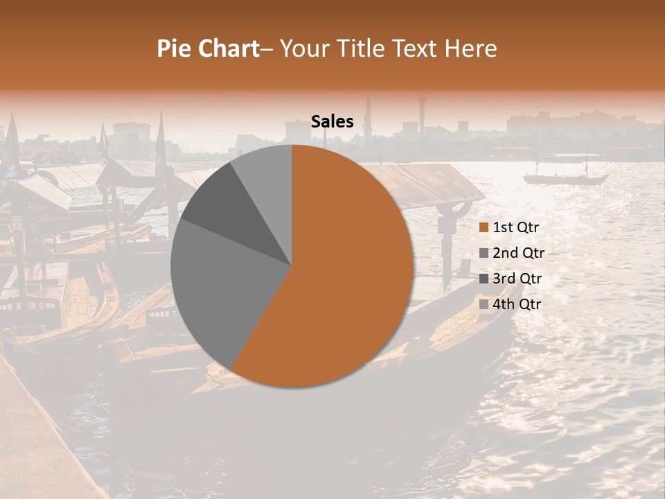 A Number Of Boats In A Body Of Water PowerPoint Template