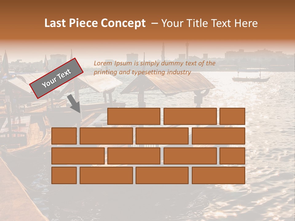 A Number Of Boats In A Body Of Water PowerPoint Template