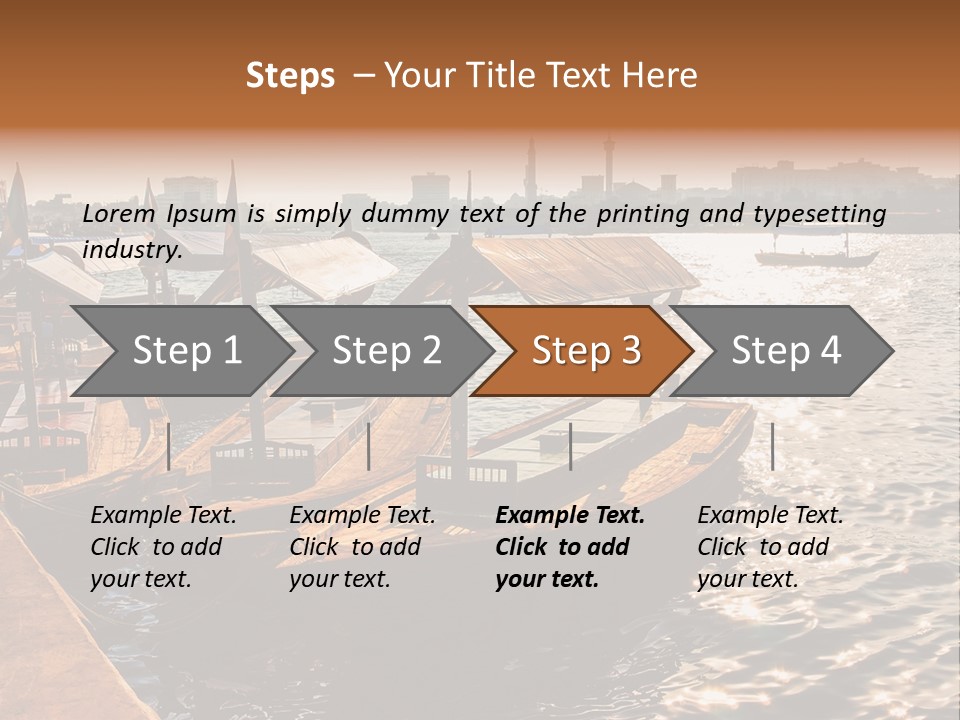A Number Of Boats In A Body Of Water PowerPoint Template