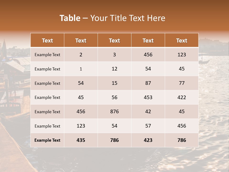 A Number Of Boats In A Body Of Water PowerPoint Template