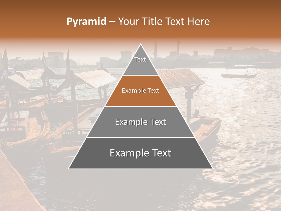 A Number Of Boats In A Body Of Water PowerPoint Template