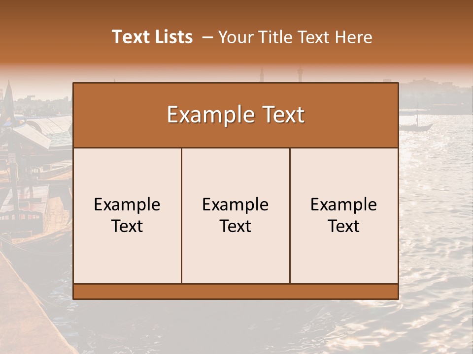 A Number Of Boats In A Body Of Water PowerPoint Template