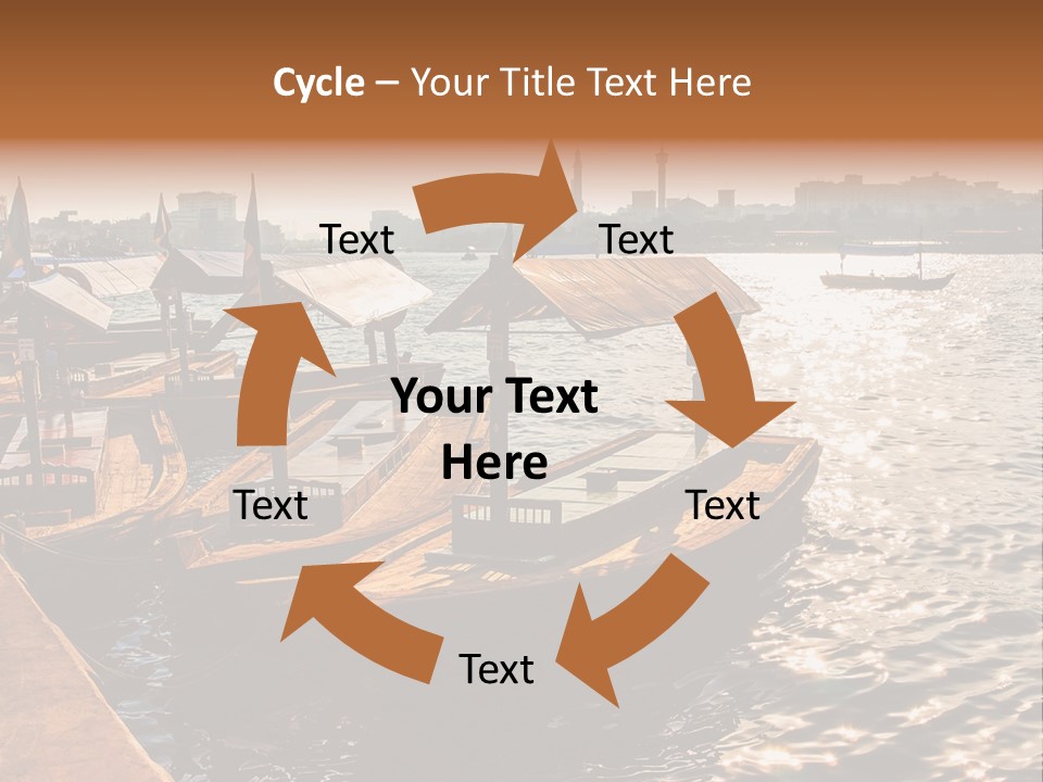 A Number Of Boats In A Body Of Water PowerPoint Template