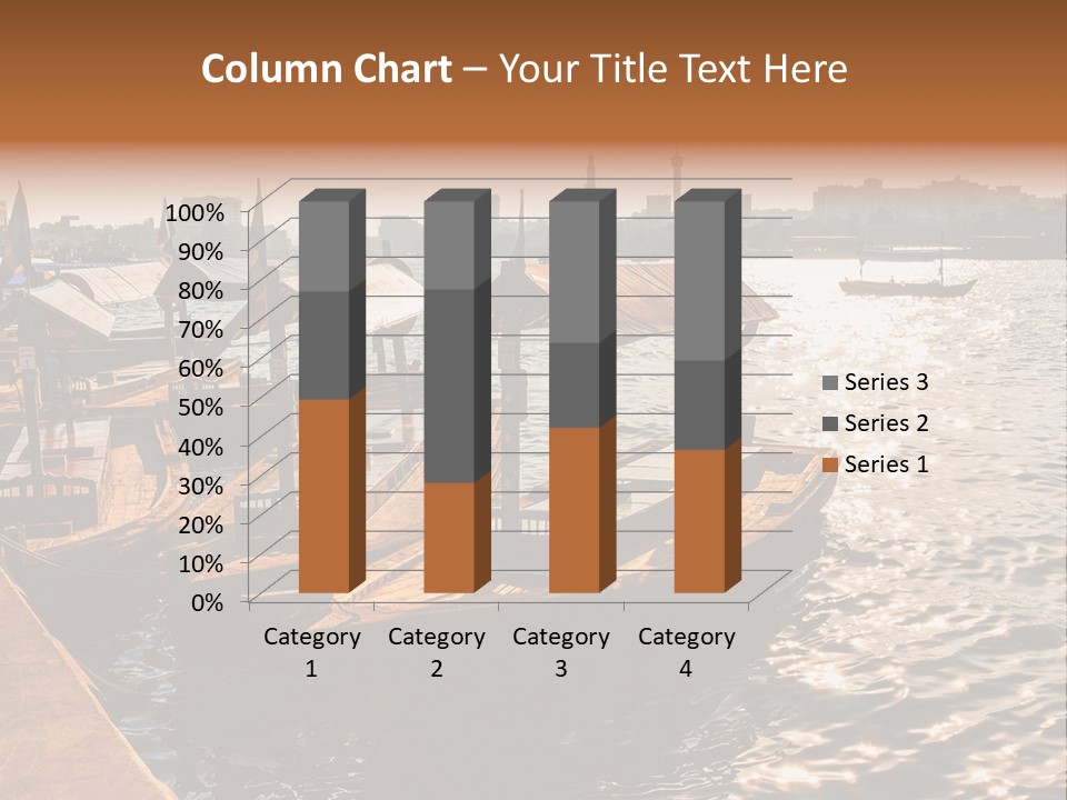 A Number Of Boats In A Body Of Water PowerPoint Template
