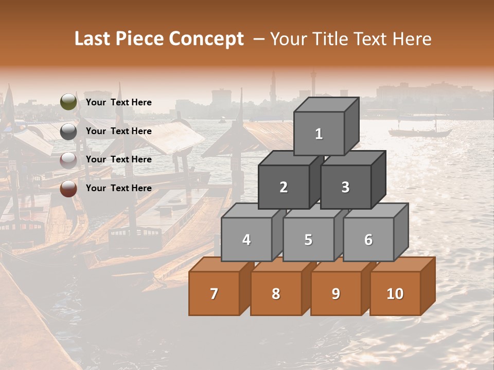A Number Of Boats In A Body Of Water PowerPoint Template