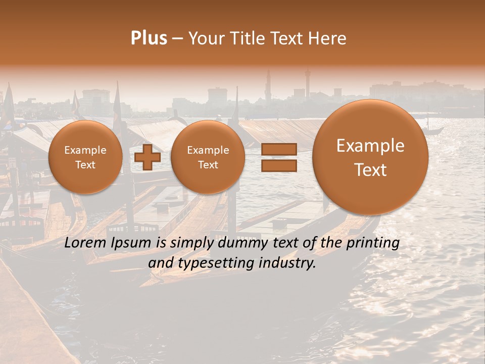 A Number Of Boats In A Body Of Water PowerPoint Template