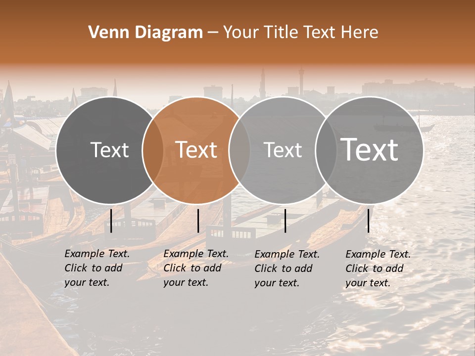A Number Of Boats In A Body Of Water PowerPoint Template