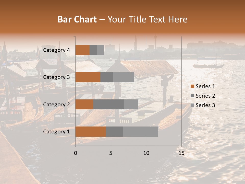 A Number Of Boats In A Body Of Water PowerPoint Template