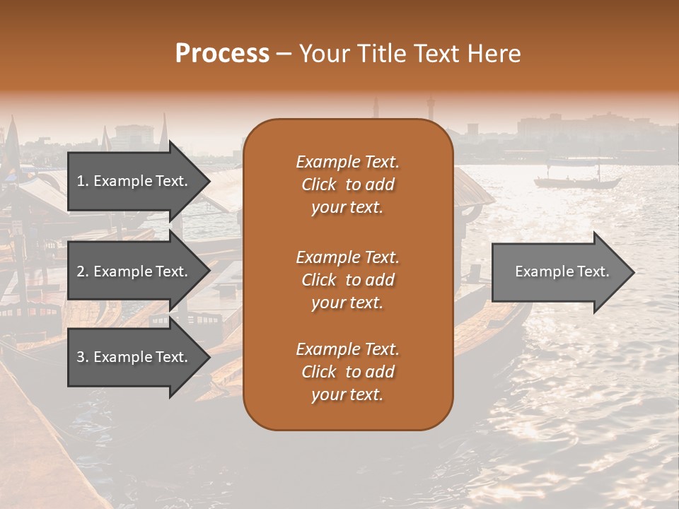 A Number Of Boats In A Body Of Water PowerPoint Template