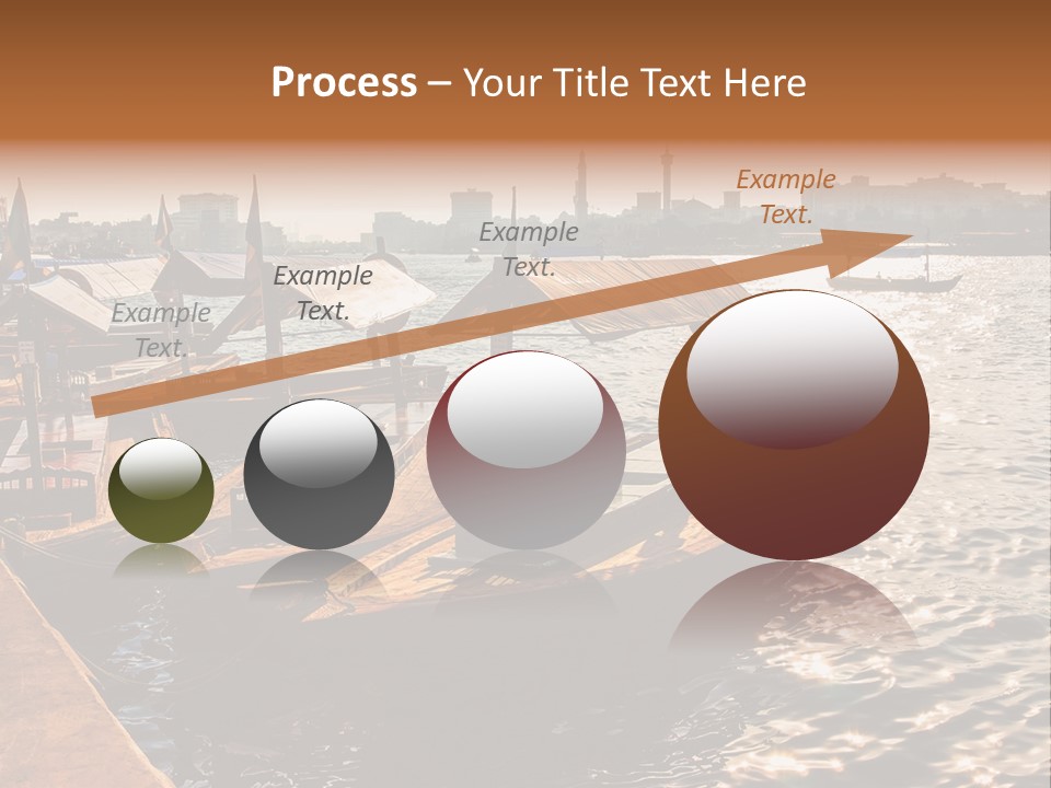 A Number Of Boats In A Body Of Water PowerPoint Template
