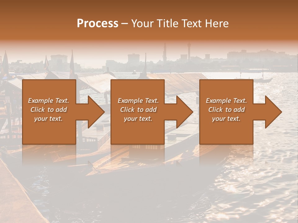A Number Of Boats In A Body Of Water PowerPoint Template