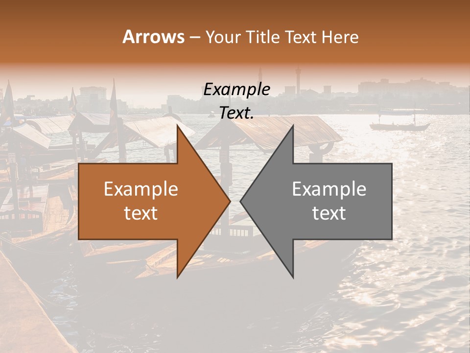 A Number Of Boats In A Body Of Water PowerPoint Template