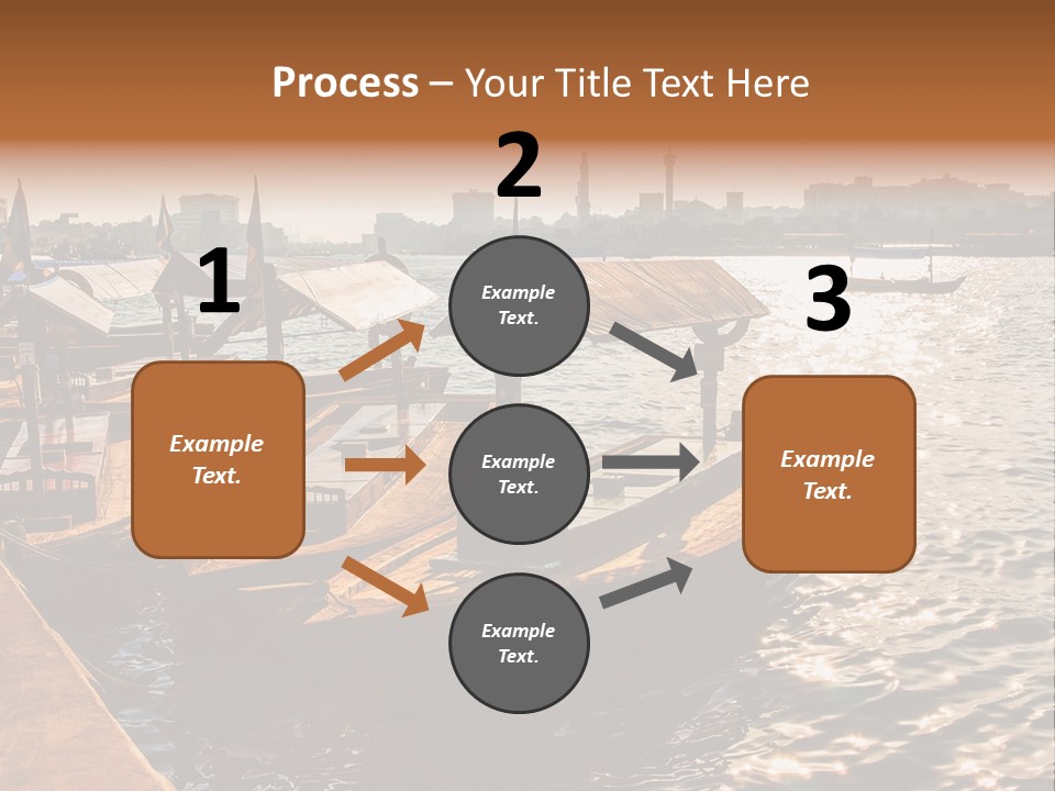 A Number Of Boats In A Body Of Water PowerPoint Template